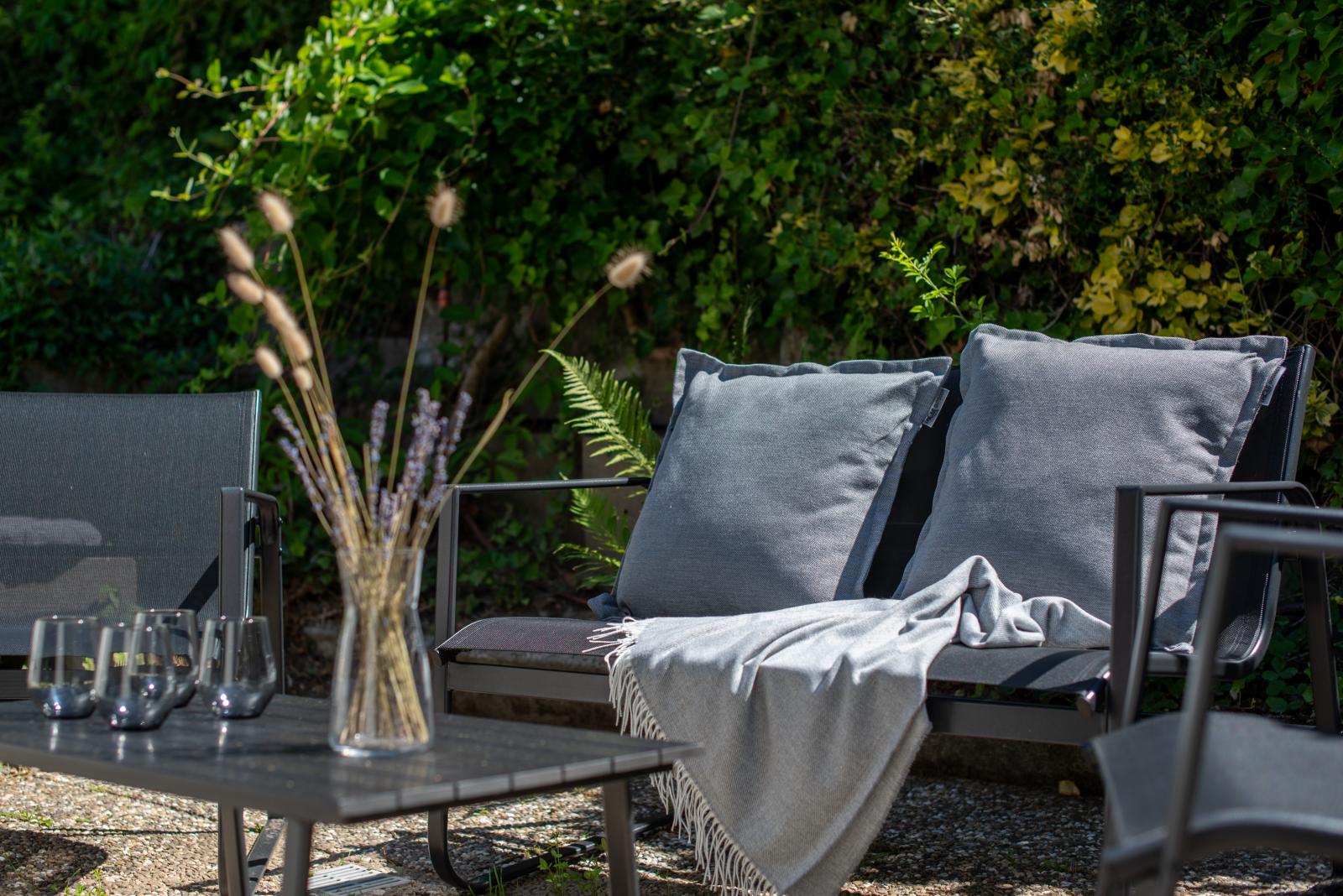 Gemütlicher Lounge-Bereich eines Architektenhauses in Idstein